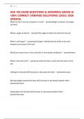 ASA 106 EXAM QUESTIONS & ANSWERS&vert; GRADE A&vert; 100&percnt; CORRECT &lpar;VERIFIED SOLUTIONS&rpar; &lpar;2025&sol; 2026 UPDATE&rpar;