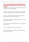 ASA 105 EXAM QUESTIONS & ANSWERS&vert; GRADE A&vert; 100&percnt; CORRECT &lpar;VERIFIED SOLUTIONS&rpar; &lpar;2025&sol; 2026 UPDATE&rpar;