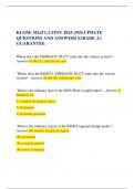  KLOSE MLD LATEST 2025-2026 UPDATE QUESTIONS AND ANSWERS &vert;GRADE A&plus; GUARANTEE