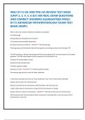 WGU D115 OA AND PRE-OA REVIEW TEST BANK &lpar;UNIT 2&comma; 3&comma; 4&comma; 5&comma; 6 &7&rpar; 500 REAL EXAM QUESTIONS AND CORRECT ANSWERS &lpar;GUARANTEED PASS&rpar;&sol; D115 ADVANCED PATHOPHYSIOLOGY EXAM TEST BANK &lpar;NEW&excl;&rpar;