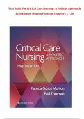 Test Bank For Critical Care Nursing- A Holistic Approach 12th Edition Morton Fontaine Chapters 1 - 56&lowbar;compressed&period;pdf 9781975174460
