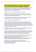 EPPP BIOLOGICAL BASES OF BEHAVIOR EXAM SCRIPT 2025&sol;2026 QUESTIONS WITH ANSWERS GRADED A&plus;