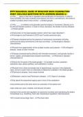 EPPP BIOLOGICAL BASES OF BEHAVIOR MAIN EXAMINATION SHEET 2025&sol;2026 QUESTIONS WITH ANSWERS GRADED A&plus;