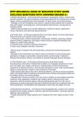 EPPP BIOLOGICAL BASES OF BEHAVIOR STUDY GUIDE 2025&sol;2026 QUESTIONS WITH ANSWERS GRADED A&plus;
