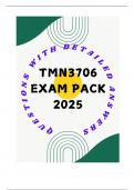 TMN3706 EXAM PACK 2025 - QUESTIONS WITH ANSWERS