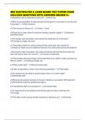 IBEC ELECTROLYSIS & LASER BOARD TEST PAPERS EXAM 2025&sol;2026 QUESTIONS WITH ANSWERS GRADED A&plus;