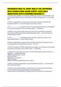 INTRODUCTION TO JOINT MULTI TDL NETWORK MTN OPERATIONS EXAM SCRIPT 2025&sol;2026 QUESTIONS WITH ANSWERS GRADED A&plus;