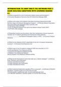 INTRODUCTION TO JOINT MULTI TDL NETWORK POST 3 EXAM 2025&sol;2026 QUESTIONS WITH ANSWERS GRADED A&plus;