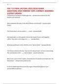 FSE 112 FINAL &lpar;ACTUAL 2025&sol;2026&rpar; EXAM QUESTIONS AND VERIFIED 100&percnt; CORRECT ANSWERS &lpar;LATEST UPDATE