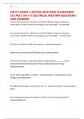 CM 411 EXAM 1 &lpar;ACTUAL 2025&sol;2026&rpar; FLASHCARDS CAL POLY CM 411 ELECTRICAL MIDTERM QUESTIONS AND ANSWERS