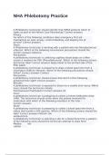 NHA Phlebotomy Practice exam with 100&percnt; correct answers 2025