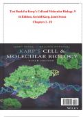 Test bank for karp s cell and molecular biology 9th edition by gerald karp&period;pdf 9781119598244