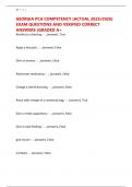 GEORGIA PCA COMPETENCY &lpar;ACTUAL 2025&sol;2026&rpar; EXAM QUESTIONS AND VERIFIED CORRECT ANSWERS &lpar;GRADED A&plus;