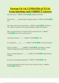 Fortran Ch 1 & 2 UPDATED ACTUAL  Exam Questions and CORRECT Answers 