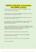 FORTRAN UPDATED   Exam Questions  and CORRECT Answers