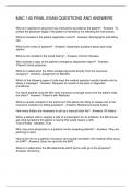 MAC 140 FINAL EXAM QUESTIONS AND ANSWERS