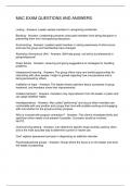 MAC EXAM QUESTIONS AND ANSWERS