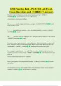 ESB Practice Test UPDATED  ACTUAL    Exam Questions and CORRECT Answers 
