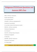 Walgreens PTCB Exam Questions and Answers 100&percnt; Pass