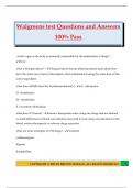 Walgreens test Questions and Answers 100&percnt; Pass