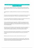 HESI Hints Leadership and Management &vert; Questions with Verified Answers &vert; 100&percnt; Correct