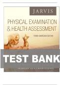 TEST BANK FOR Physical Examination and Health Assessment&colon; Canadian Edition 3rd Edition by Carolyn Jarvis ISBN&colon; 978-1771721547 COMPLETE GUIDE ALL CHAPTERS 1 -31 100 &percnt; VERIFIED A&plus; GRADE ASSURED&excl;&excl;&excl; LATEST UPDATE &excl;&excl;&excl; GUARANTEED PASSING&excl;&excl;&excl;&excl;