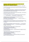 LOUISIANA INSURANCE ADJUSTER STUDY GUIDE 2025&sol;2026 QUESTIONS WITH ANSWERS GRADED A&plus;