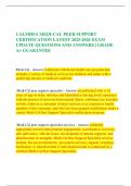 CALMHSA MEDI-CAL PEER SUPPORT CERTIFICATION LATEST 2025-2026 EXAM UPDATE QUESTIONS AND ANSWERS &vert; GRADE A&plus; GUARANTEE