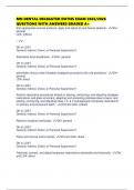 MN DENTAL DELEGATED DUTIES EXAM 2025&sol;2026 QUESTIONS WITH ANSWERS GRADED A&plus;