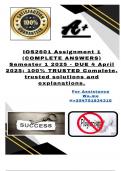 IOS2601 Assignment 1 &lpar;COMPLETE ANSWERS&rpar; Semester 1 2025 - DUE 4 April 2025