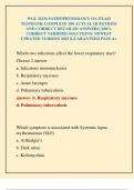 WGU D236 PATHOPHYSIOLOGY OA EXAM TESTBANK COMPLETE 180 ACTUAL QUESTIONS AND CORRECT DETAILED ANSWERS &lpar;100&percnt; CORRECT VERIFIED SOLUTIONS&rpar; NEWEST UPDATED VERSION 2025 &vert;GUARANTEED PASS A&plus;