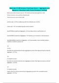 Materials CE 200 Seminar Final Exam Quiz 2 - Aggregates and Masonry &vert; Questions with Correct Answers&vert; Verified
