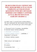 NR 283 PATHO EXAM 1 NEWEST 2025  WELL RESEARCHED ACTUAL EXAM  COMPLETE ACCURATE EXAM  QUESTIONS WITH 100&percnt; DETAILED  VERIFIED AND CORRECT ANSWERS  ACTUAL BRAND-NEW EXAM  ALREADY GRADED A&plus;