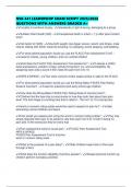 NSG 441 LEADERSHIP EXAM SCRIPT 2025&sol;2026 QUESTIONS WITH ANSWERS GRADED A&plus;