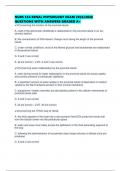 NURS 534 RENAL PHYSIOLOGY EXAM 2025&sol;2026 QUESTIONS WITH ANSWERS GRADED A&plus;