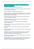 NURS 534 RESPIRATORY 2025&sol;2026 QUESTIONS WITH ANSWERS GRADED A&plus;