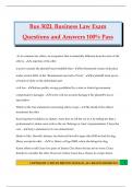 Bus 302L Business Law Exam Questions and Answers 100&percnt; Pass