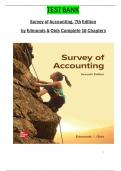 Solutions Manual For Survey of Accounting 7th Edition by Thomas Edmonds&comma; Christopher Edmonds&comma; Philip Olds