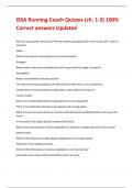 ISSA Running Coach Quizzes &lpar;ch&period; 1-3&rpar; 100&percnt; Correct answers Updated 