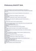 Phlebotomy NHA&sol;CPT NHA exam with 100&percnt; correct answers 2025