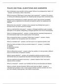 PALEO 200 FINAL QUESTIONS AND ANSWERS