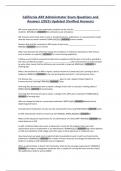 California ARF Administrator Exam Questions and An answer