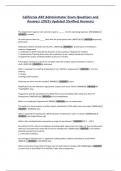 California ARF Administrator Exam Questions and An answer