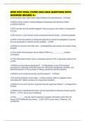 SPED SFPC FINAL PAPER 2025&sol;2026 QUESTIONS WITH ANSWERS GRADED A&plus;