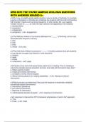 SPED SFPC TEST PAPER SAMPLES 2025&sol;2026 QUESTIONS WITH ANSWERS GRADED A&plus;