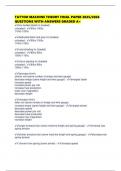 TATTOO MACHINE THEORY FINAL PAPER 2025&sol;2026 QUESTIONS WITH ANSWERS GRADED A&plus;