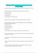 MSN Advanced Pharmacology Exam &vert; Questions with Correct Answers&vert; Verified