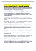 UT TYLER FNP NURS 5350 ADV PATHO EXAM SCRIPT 2025&sol;2026 QUESTIONS WITH ANSWERS GRADED A&plus;