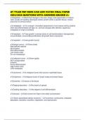 UT TYLER FNP NURS 5350 ADV PATHO FINAL PAPER 2025&sol;2026 QUESTIONS WITH ANSWERS GRADED A&plus;