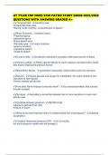 UT TYLER FNP NURS 5350 PATHO STUDY GUIDE 2025&sol;2026 QUESTIONS WITH ANSWERS GRADED A&plus;